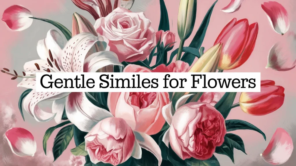 Gentle Similes for Flowers
