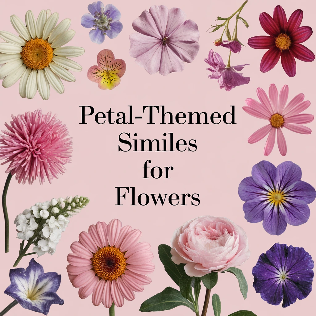 Petal-Themed Similes for Flowers