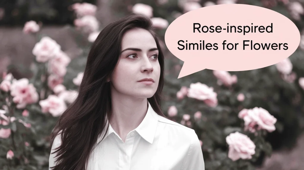 Rose-Inspired Similes for Flowers