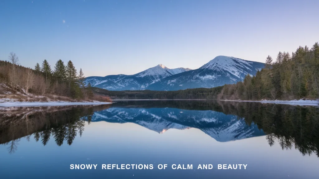 Snowy Reflections of Calm and 