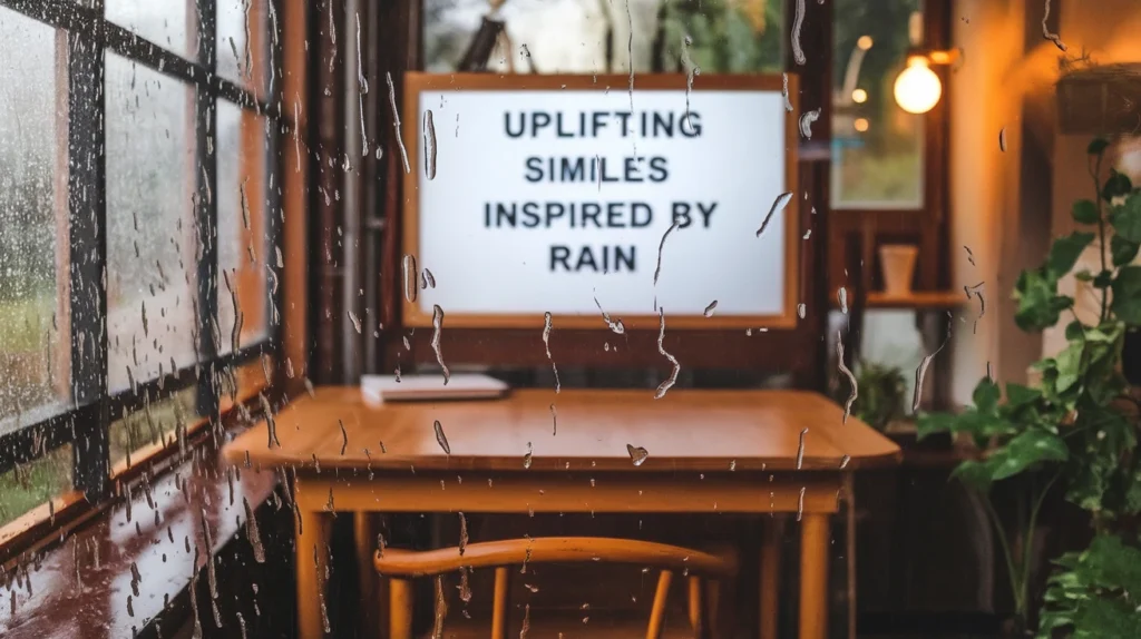 Uplifting Similes Inspired by Rain