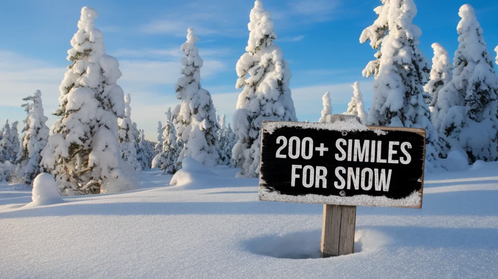 200+ Similes for Snow