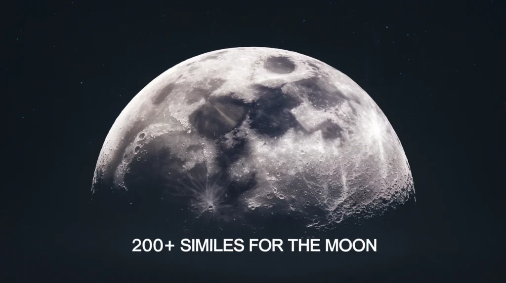 200+ Similes for the Moon