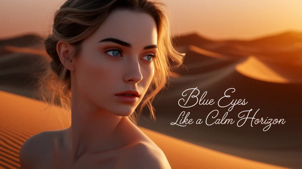 Blue Eyes Like a Calm Horizon