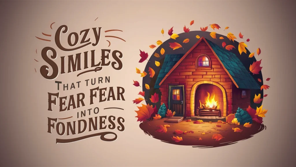 Cozy similes that turn fear into fondness
