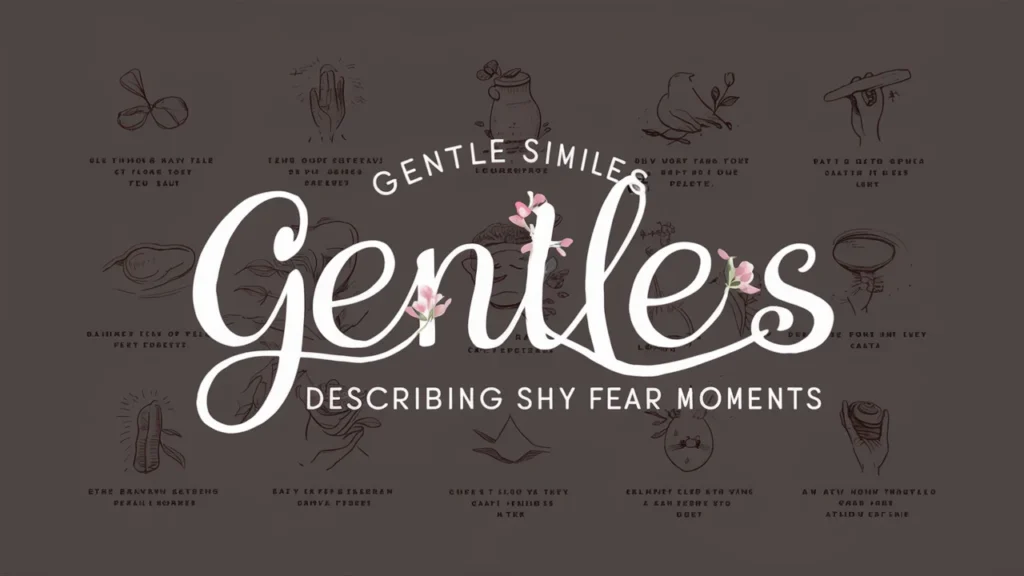 Gentle similes describing shy fear moments