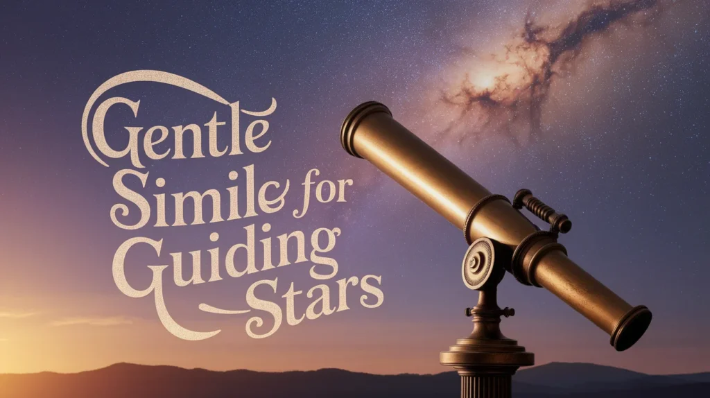 Gentle similes for guiding stars