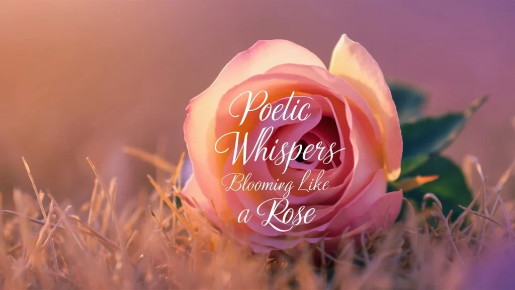 Poetic Whispers Blooming like a rose