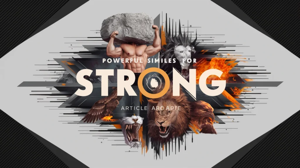 Powerful similes for strong
