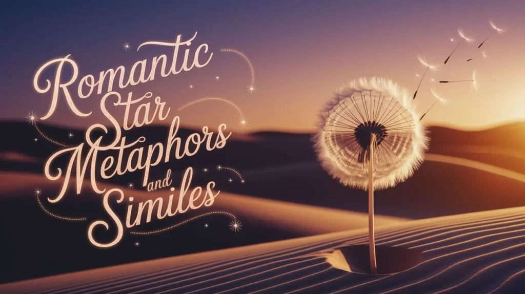 Romantic star metaphors and similes