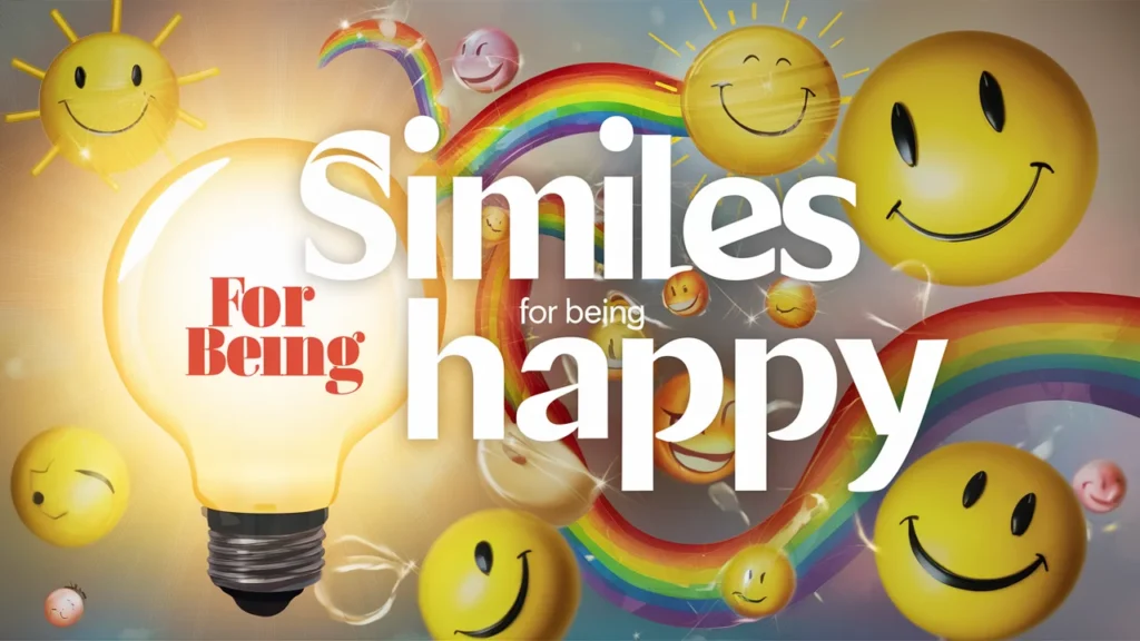 Similes for being happy