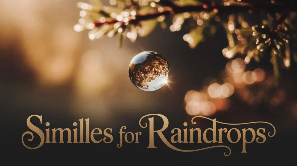 Similes for Raindrops