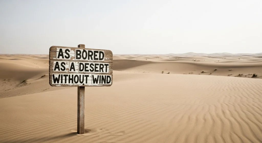As Bored as a Desert Without Wind