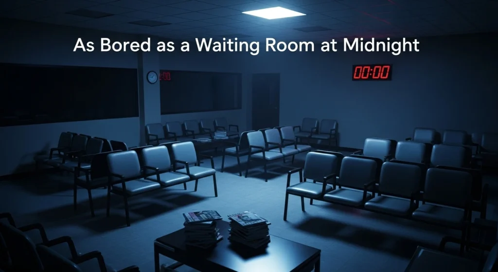 As Bored as a Waiting Room at Midnight