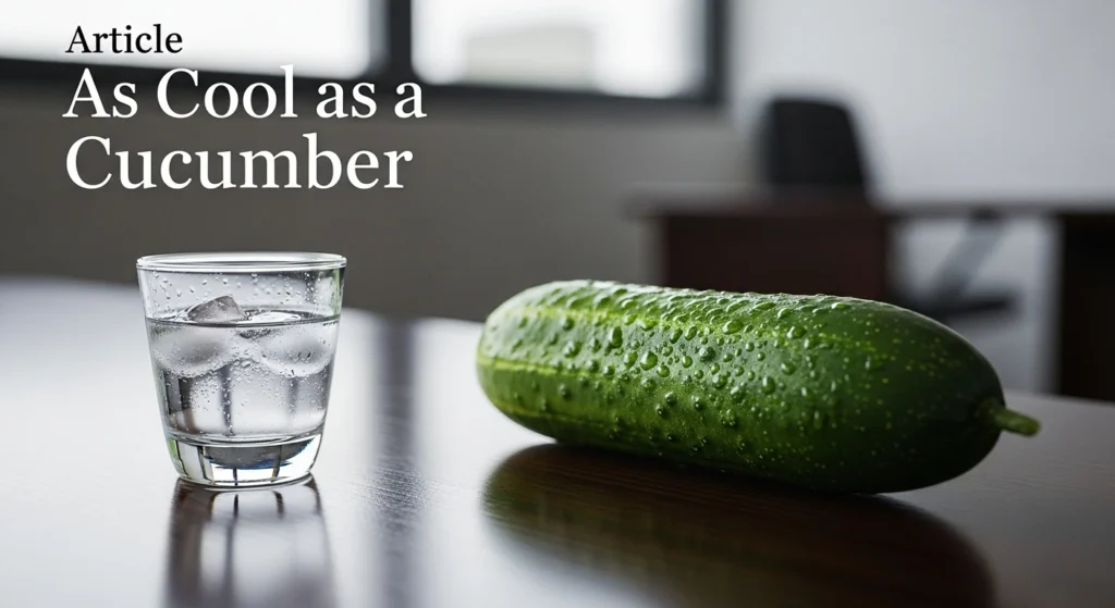 As Cool as a Cucumber