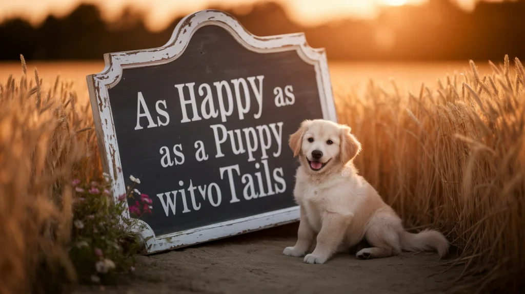 As Happy as a Puppy with Two Tails