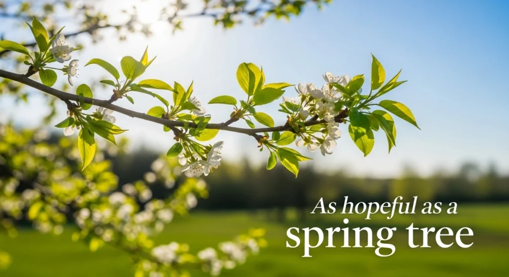 As hopeful as a spring tree