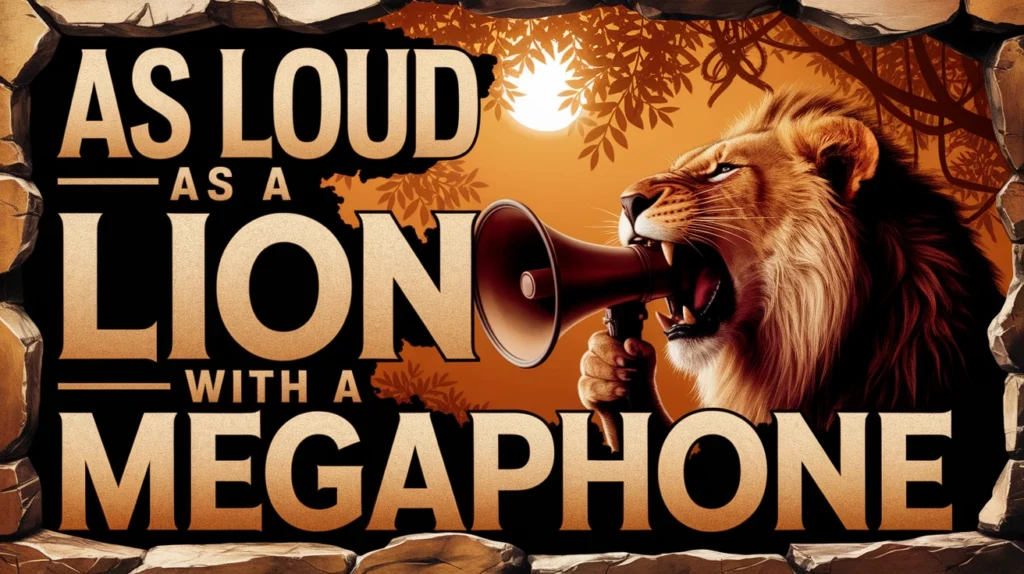 As Loud as a Lion with a Megaphone