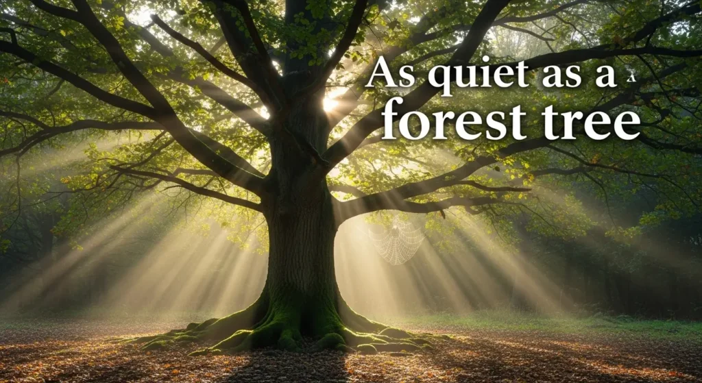 As quiet as a forest tree