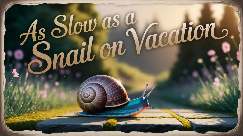 As Slow as a Snail on Vacation