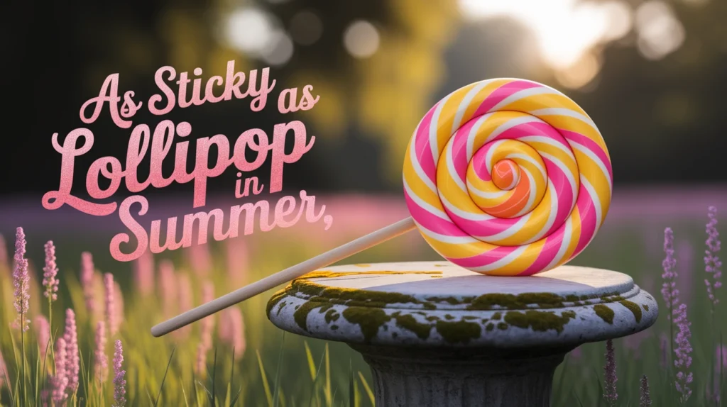 As Sticky as a Lollipop in Summer
