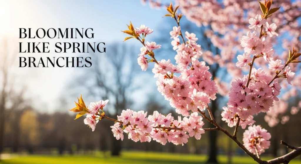 Blooming like spring branches