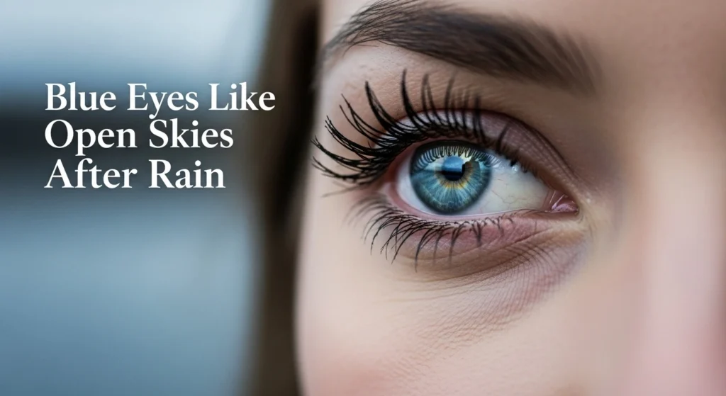 Blue Eyes Like Open Skies After Rain