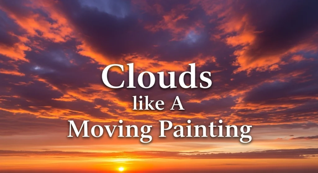 Clouds like A Moving Painting