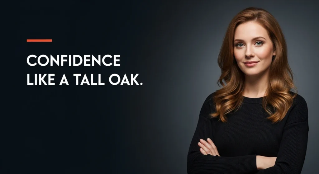 Confidence like a tall oak