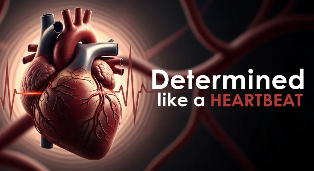 Determined like a heartbeat