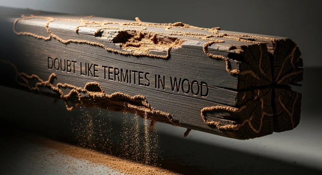 Doubt like termites in wood