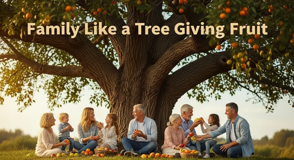 Family Like a Tree Giving Fruit
