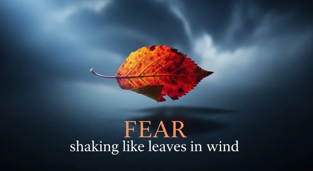 Fear shaking like leaves in wind