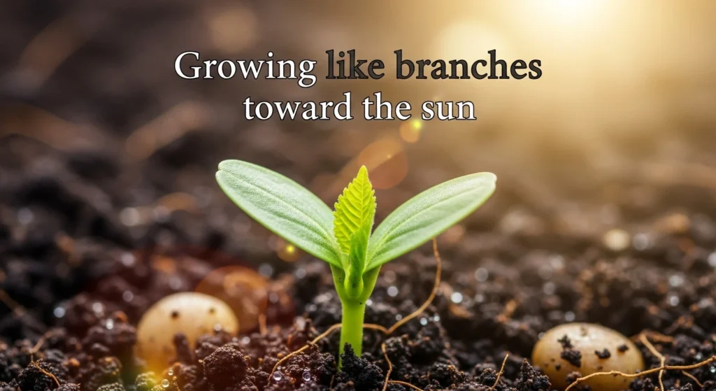 Growing like branches toward the sun