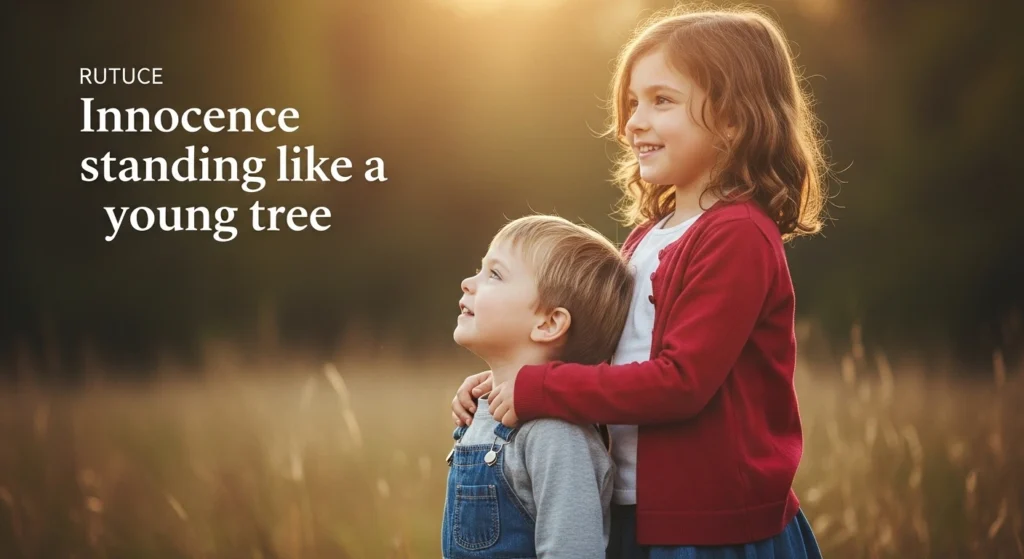 Innocence standing like a young tree