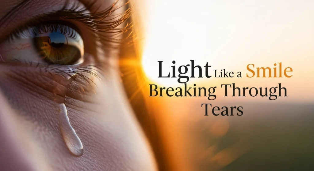 Light Like a Smile Breaking Through Tears