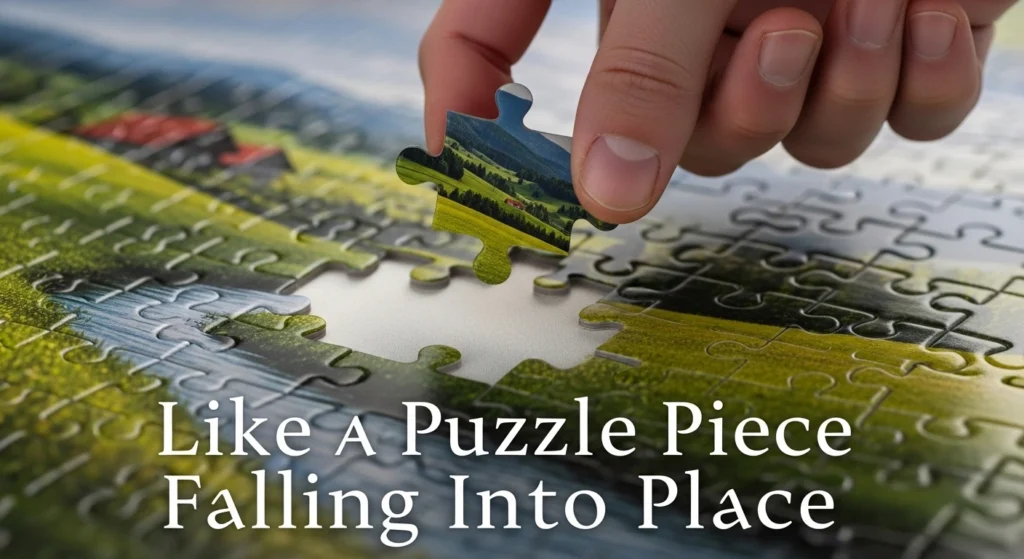 Like a Puzzle Piece Falling into Place