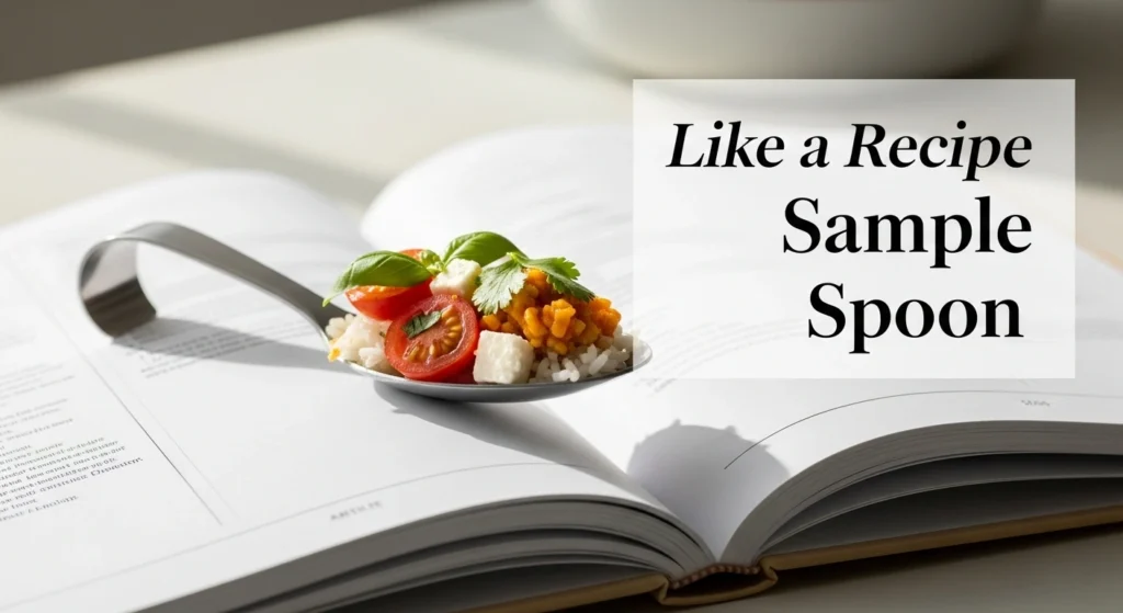 Like a Recipe Sample Spoon
