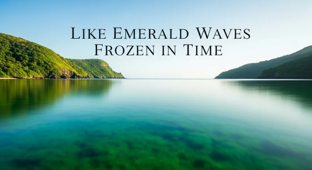 Like Emerald Waves Frozen in Time