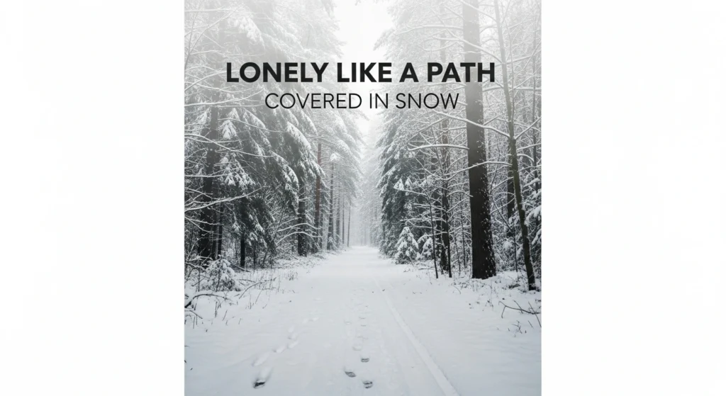 Lonely Like a Path Covered in Snow