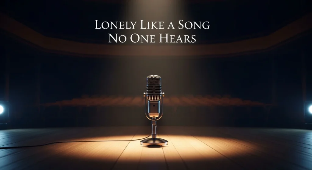 Lonely Like a Song No One Hears