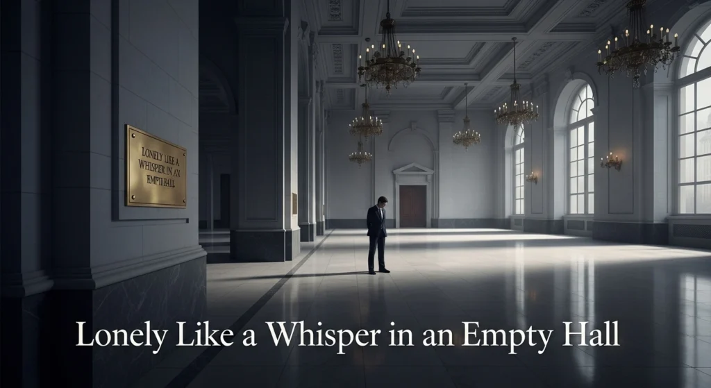 Lonely Like a Whisper in an Empty Hall