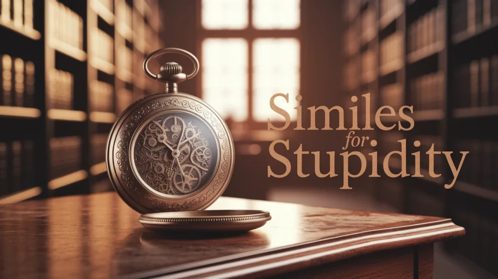 similes for stupidity