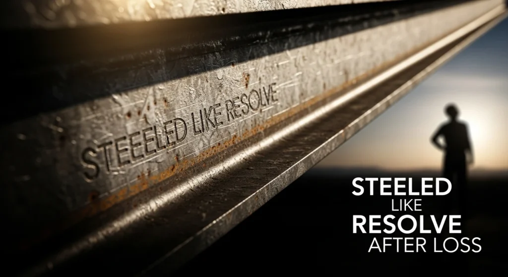 Steeled like resolve after loss