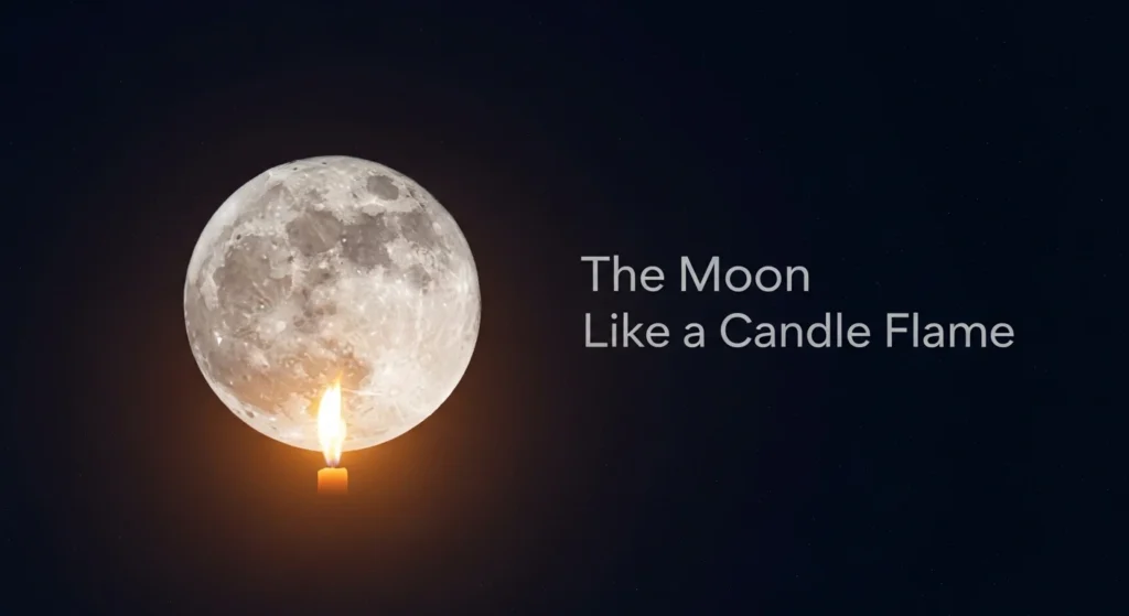The Moon Like a Candle Flame