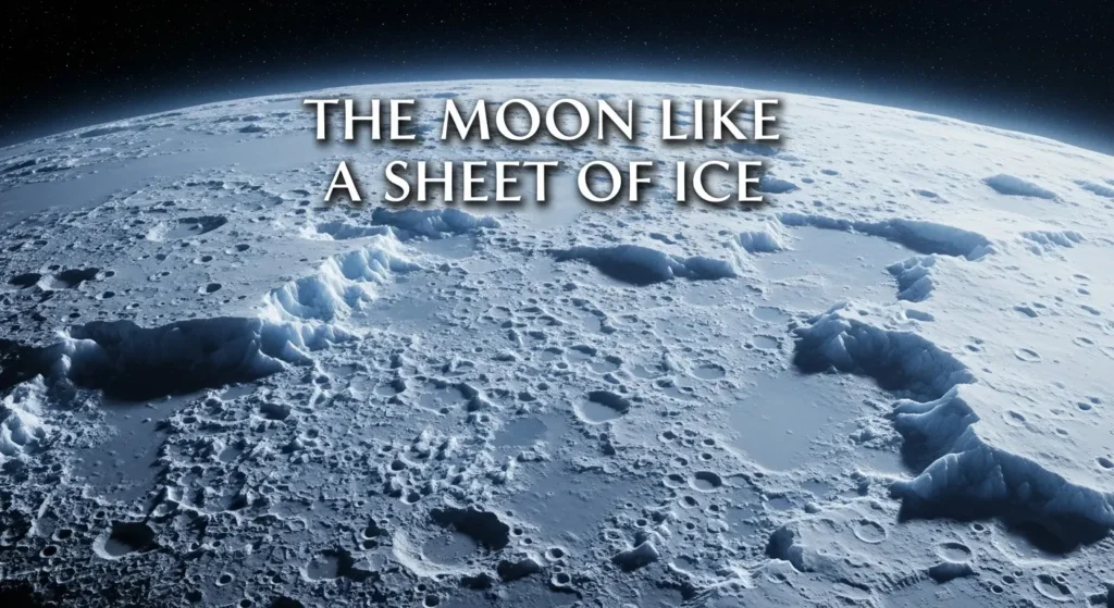 The Moon Like a Sheet of Ice