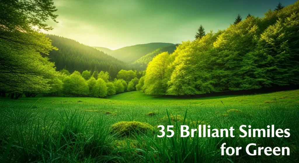 Brilliant Similes for Green