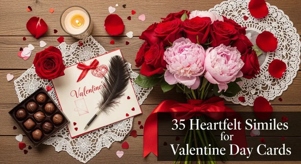 Heartfelt Similes for Valentine Day Cards