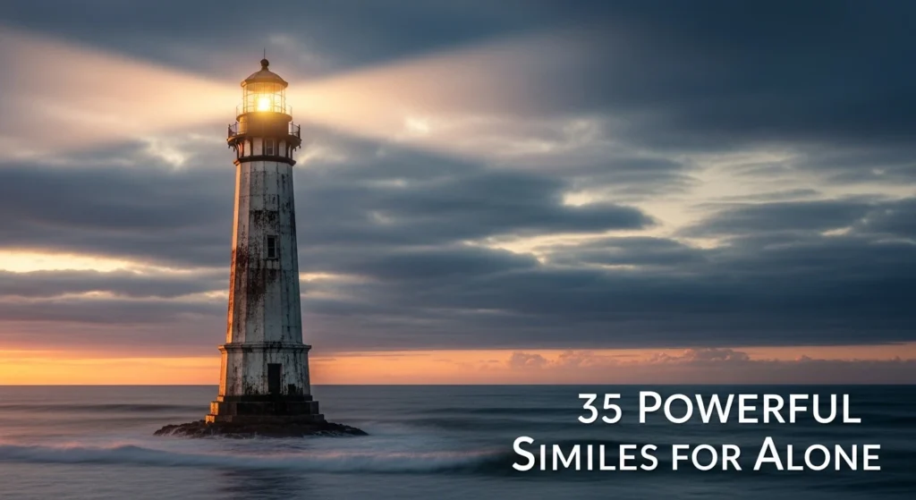 Powerful Similes for Alone