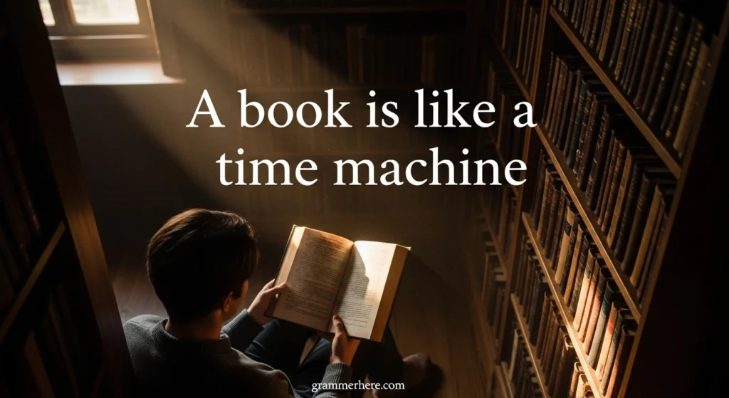 A book is like a time machine
